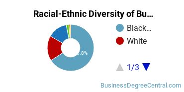 Racial-ethnic diversity of Business Administration & Management majors at American InterContinental University-Atlanta