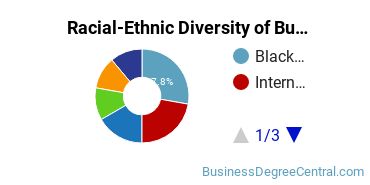 Racial-ethnic diversity of Business Administration & Management majors at Andrews University