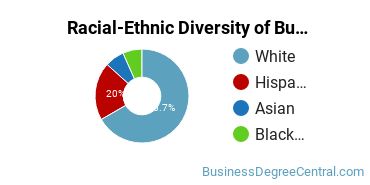 Racial-ethnic diversity of Business Administration & Management majors at Arapahoe Community College