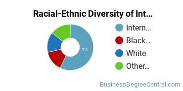 Racial-Ethnic Diversity of International Business/Trade/Commerce Majors at Augsburg University