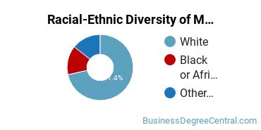 Racial-Ethnic Diversity of Marketing/Marketing Management, General Majors at Baker College