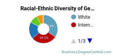 Racial-Ethnic Diversity of General Business/Commerce Majors at Bellevue College
