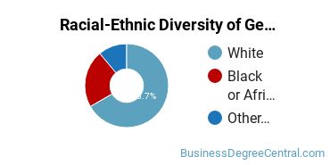 Racial-Ethnic Diversity of General Business/Commerce Majors at Bethel University
