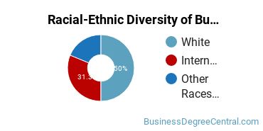 Racial-ethnic diversity of Business Administration & Management majors at Brigham Young University-Hawaii