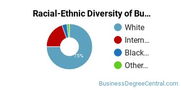 Racial-ethnic diversity of Business Administration & Management majors at Carson-Newman University