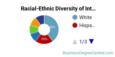 Racial-Ethnic Diversity of International Business/Trade/Commerce Majors at Catholic University of America