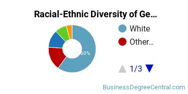 Racial-Ethnic Diversity of General Business/Commerce Majors at Central Methodist University - College of Liberal Arts & Sciences