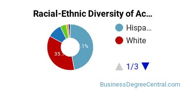 Racial-Ethnic Diversity of Accounting Technology/Technician and Bookkeeping Majors at College of the Canyons