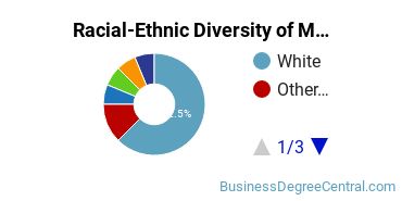 Racial-Ethnic Diversity of Marketing/Marketing Management, General Majors at Concordia University, Saint Paul