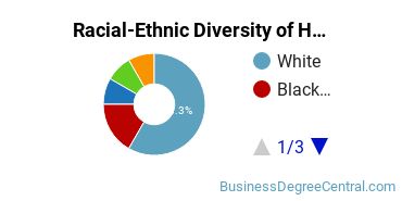 Racial-ethnic diversity of Human Resource Management majors at Concordia University-Wisconsin