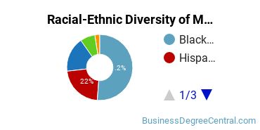 Racial-Ethnic Diversity of Marketing/Marketing Management, General Majors at York College
