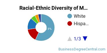 Racial-Ethnic Diversity of Marketing/Marketing Management, General Majors at DePaul University
