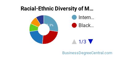 Racial-ethnic diversity of Management Information Systems majors at DeVry College of New York