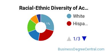 Racial-ethnic diversity of Accounting majors at DeVry University-California