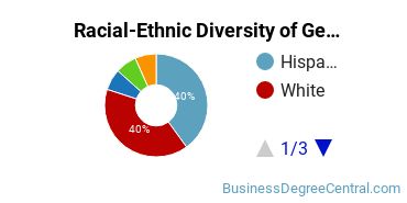 Racial-Ethnic Diversity of General Business/Commerce Majors at DeVry University - California