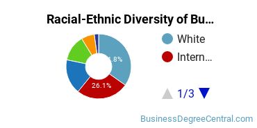 Racial-Ethnic Diversity of Business Administration & Management Majors at DeVry University - New Jersey
