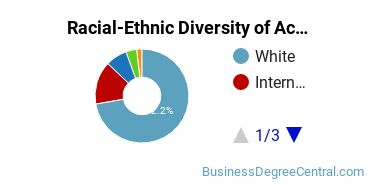 Racial-ethnic diversity of Accounting majors at Drake University