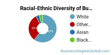 Racial-ethnic diversity of Business Administration & Management majors at Eastern Oklahoma State College