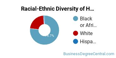 Racial-ethnic diversity of Human Resource Management majors at Faulkner University