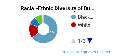 Racial-ethnic diversity of Business Administration & Management majors at Fayetteville State University