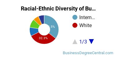 Racial-ethnic diversity of Business Administration & Management majors at Florida Institute of Technology