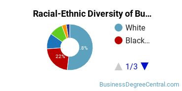 Racial-ethnic diversity of Business Administration & Management majors at Florida Institute of Technology