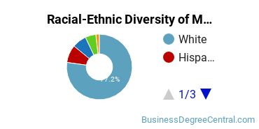 Racial-Ethnic Diversity of Marketing/Marketing Management, General Majors at Fordham University