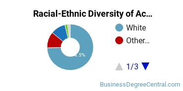 Racial-ethnic diversity of Accounting majors at Franklin University