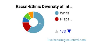 Racial-Ethnic Diversity of International & Intercultural Communication Majors at Georgetown University