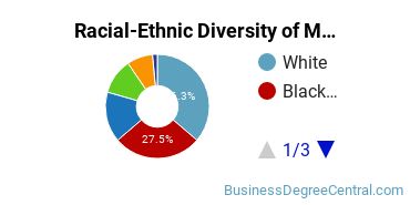 Racial-Ethnic Diversity of Marketing/Marketing Management, General Majors at Georgia State University