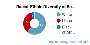 Racial-ethnic diversity of Business Administration & Management majors at Howard Payne University