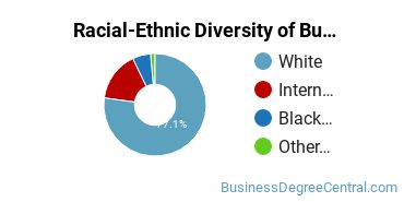 Racial-ethnic diversity of Business Administration & Management majors at Indiana State University