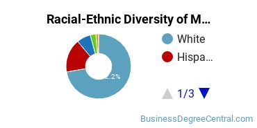 Racial-Ethnic Diversity of Marketing/Marketing Management, General Majors at Iona College