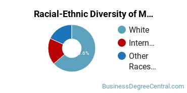 Racial-Ethnic Diversity of Marketing/Marketing Management, General Majors at John Brown University