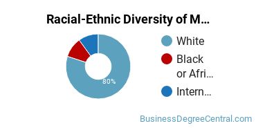 Racial-Ethnic Diversity of Marketing/Marketing Management, General Majors at University of Lynchburg