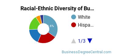 Racial-ethnic diversity of Business Administration & Management majors at Menlo College