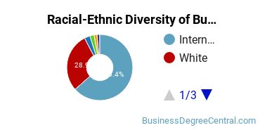 Racial-ethnic diversity of Business Administration & Management majors at Missouri State University-Springfield