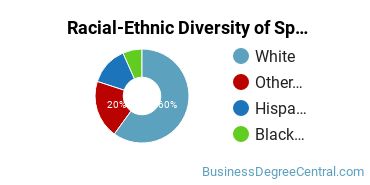 Racial-ethnic diversity of Specialized Sales majors at Mount Mary University