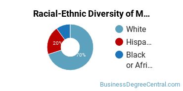 Racial-Ethnic Diversity of Marketing/Marketing Management, General Majors at Nashua Community College
