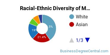 Racial-ethnic diversity of Management Information Systems majors at National University