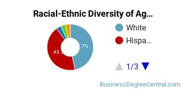 Racial-Ethnic Diversity of Agribusiness/Agricultural Business Operations Majors at New Mexico State University - Main Campus