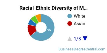 Racial-Ethnic Diversity of Marketing/Marketing Management, General Majors at Normandale Community College