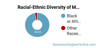 Racial-Ethnic Diversity of Marketing/Marketing Management, General Majors at North Carolina A & T State University
