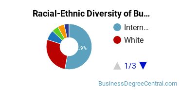 Racial-Ethnic Diversity of Business Administration & Management Majors at Northeastern University Professional Advancement Network