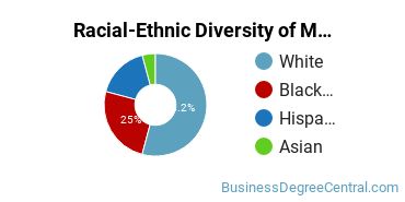 Racial-Ethnic Diversity of Marketing/Marketing Management, General Majors at Park University