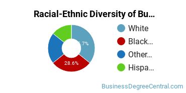 Racial-Ethnic Diversity of Business Management & Marketing Majors at William Peace University