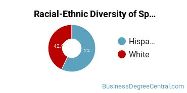 Racial-ethnic diversity of Specialized Sales majors at Phoenix College