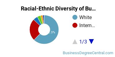 Racial-ethnic diversity of Business Administration & Management majors at Purdue University-Main Campus