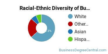 Racial-ethnic diversity of Business Administration & Management majors at Ramapo College of New Jersey
