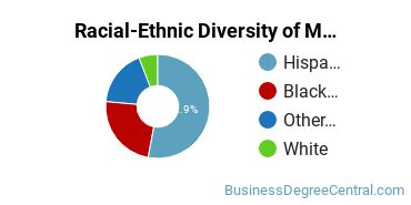 Racial-Ethnic Diversity of Marketing/Marketing Management, General Majors at Saint Peter's University